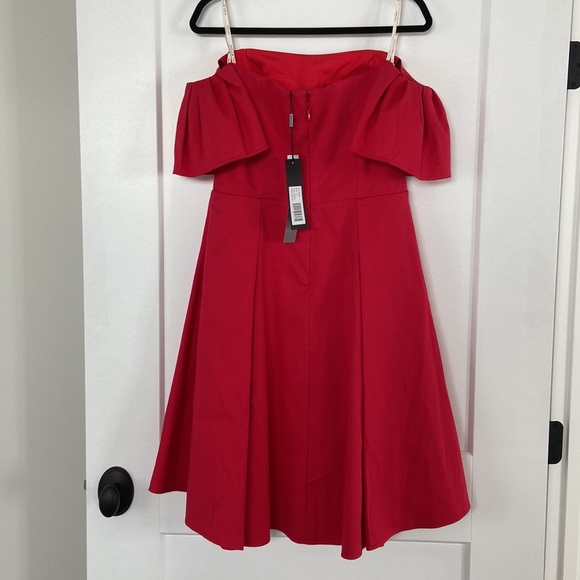 Silk Blend A-Line Cocktail Dress built in Corset with Boning - Picture 5 of 14